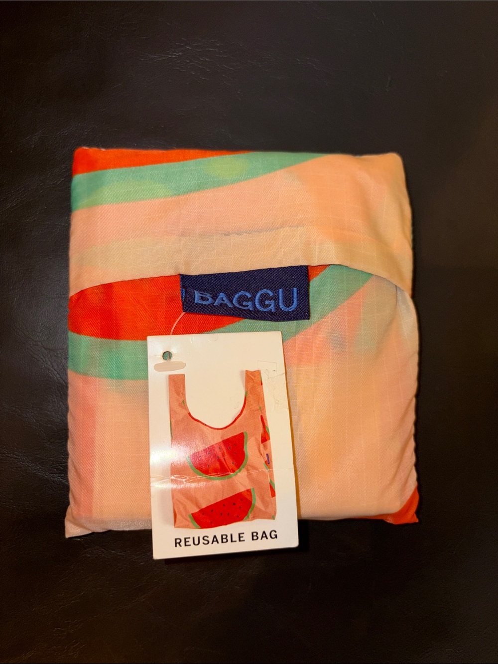 BAGGU Foldable Reusable Tote WATERMELON DISCONTINUED PRINT (RARE)